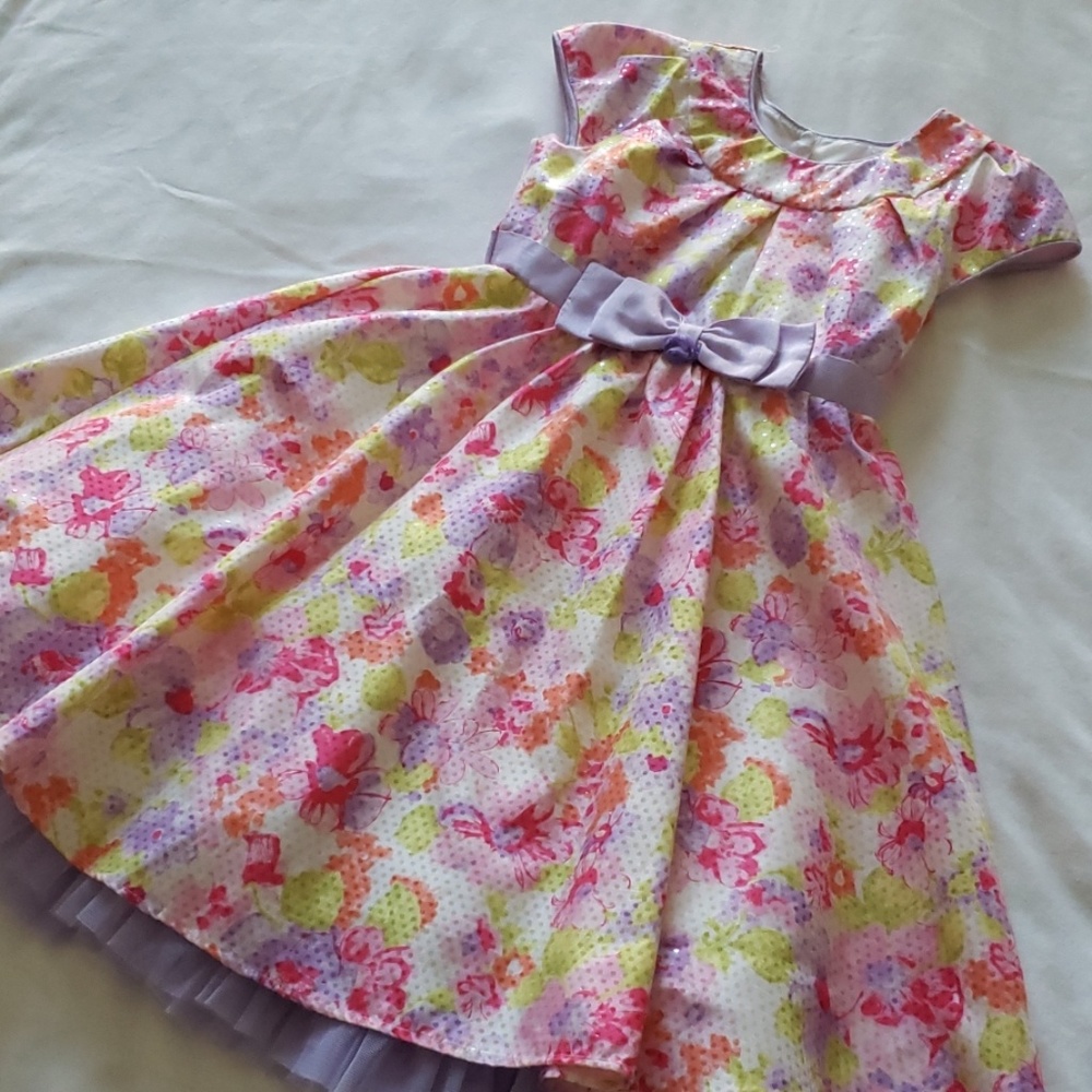 Jona Michelle Girl's Floral Dress